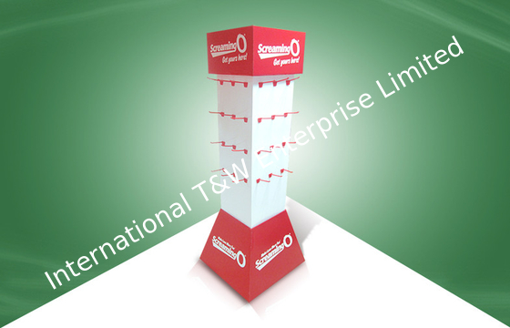 ซื้อ 100% รีไซเคิลร้านแดง Cardboard POP POS ยืนแสดง Stand Stand online manufacture
