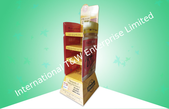 ซื้อ จอแสดงผล POP Cardboard ที่แข็งแกร่ง 4 ชั้นวัสดุย่อยสลายได้สำหรับส่งเสริมอาหารประเภทขนมปัง online manufacture
