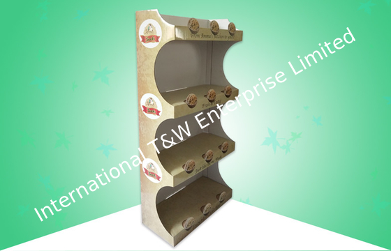 ซื้อ 4 - ชั้นวางของฟรีหน่วยแสดงผลยืน FSDU สำหรับขายกล้วยทอด online manufacture
