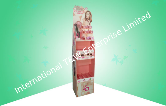 ซื้อ สะดุดตา 3 ชั้นวางของ POS Cardboard แสดงผสมแสดงเครื่องสำอางที่แตกต่างกัน online manufacture