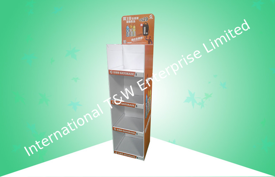 ซื้อ จอแสดงผล POS Cardboard ที่แข็งแกร่ง 4 ชั้นช่วยส่งเสริมการดื่มด้วยการออกแบบที่มีประสิทธิภาพ online manufacture