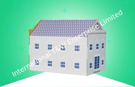 ซื้อ การพิมพ์ 4C 350gsm CCNB B Flute Corrugated Cardboard House online manufacture