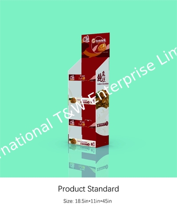 ซื้อ POS ชั้นวางกระดาษแสดง 4 ชั้นวางชั้นวางลูกฟูกสำหรับซอสอาหาร online manufacture