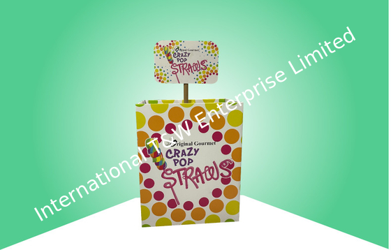 ซื้อ Popup Cardboard Dump Bin Display สำหรับรายการขนมที่มี Tube & Header online manufacture