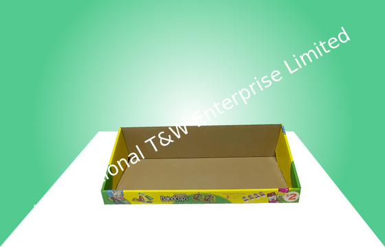 Kids Candy Cardboard PDQ Trays สำหรับขายขนม / อาหาร / ของขบเคี้ยว