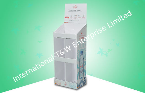 ราคาดี Bottle Pure Water Corrugated Cardboard Floor Display Stands With Strong Design ออนไลน์