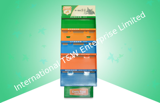 ราคาดี Eye Catching Free Standing Cardboard Displays Selling Dog Foods , 4 colors CYMK Printing ออนไลน์