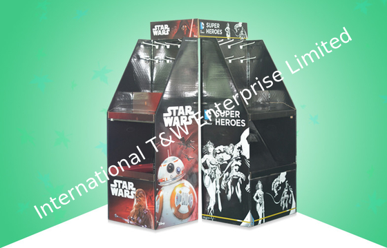 ราคาดี Heavy Duty Black Cardboard Display Stands For Mix - Presenting Frame / Mat / Poster , Offset Printing ออนไลน์