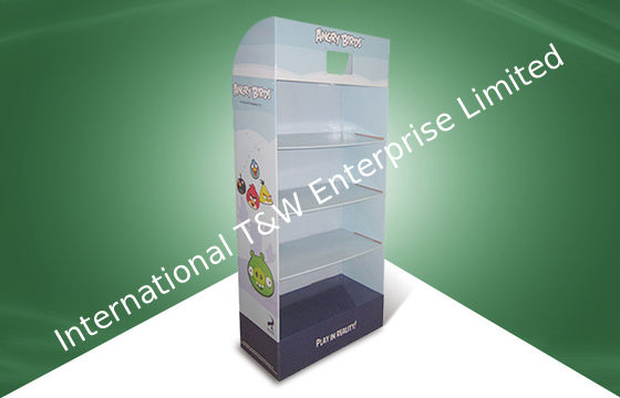 ราคาดี ชั้นวางของสำหรับค้าปลีก 4 ชั้นวางจำหน่ายสำหรับของเล่น Angry Birds คงที่พร้อมกับดัก ออนไลน์