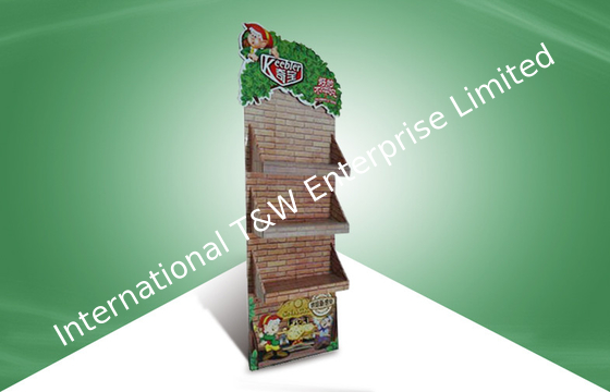 ราคาดี Floor Standing corrugated cardboard display Stand Shop Snacks Storage ออนไลน์