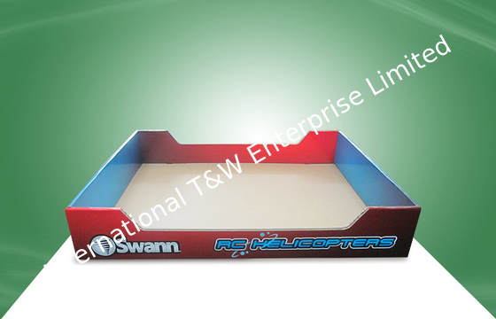 ราคาดี Flexo Color PDQ Storage Tray Cardboard Food Trays With Matt / Glossy Oil ออนไลน์