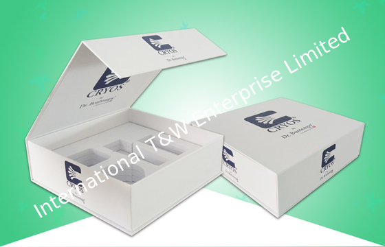 กล่องกระดาษสีเทากล่องบรรจุหีบห่อ / Hard Gift Box กล่องใส่ EVA สำหรับขายเครื่องสำอางค์