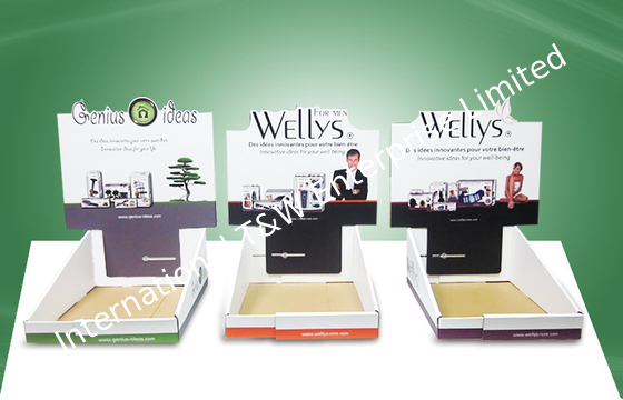 ราคาดี Custom Width-adjustable Cardboard Countertop Displays Skincare Beauty Products ออนไลน์