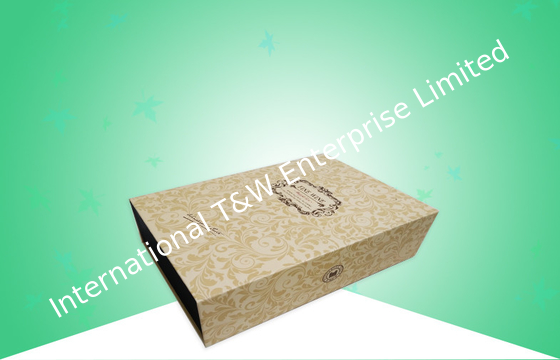 ราคาดี กล่องของขวัญกระดาษแข็งออกแบบบรรจุภัณฑ์แบบแบน, กล่องของขวัญตกแต่งด้วยลายนูน ออนไลน์