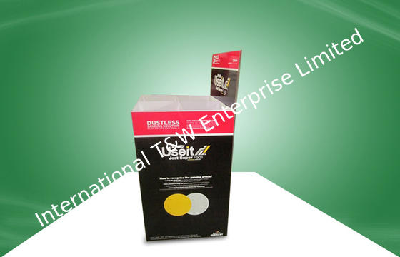 ราคาดี Black Recyclable Cardboard Dump Bins Glossy / Matt PP Lamination For Retail Store ออนไลน์
