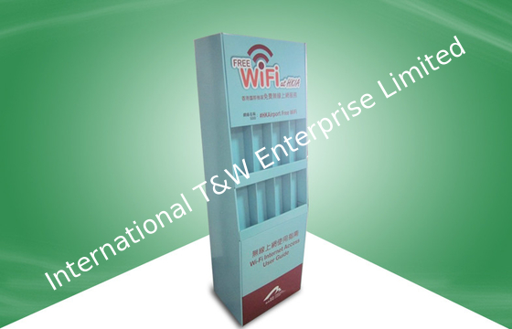 ราคาดี Eight Cell Recyclable Stand Up Cardboard Display , Electronic Corrugated Floor Displays ออนไลน์