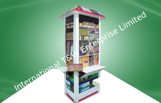ราคาดี Unique Design House Shape  Cardboard Display Stand Floor  Display For Picnic Items ออนไลน์