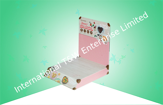 ราคาดี CMYK 350gsm กระดาษแข็งเคาน์เตอร์ด้านบนแสดงการเคลือบ PP ออนไลน์