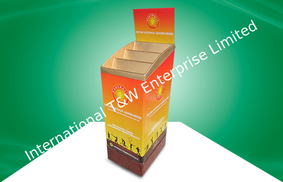 ราคาดี Strong Custom 3 Tier POP Cardboard Dump Bins  UV Coating With 4color CMKY Offset Printing ออนไลน์