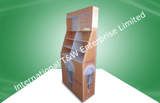 ราคาดี Recycled Heavy - duty  POS Cardboard Displays  Display Stand For LED Products ออนไลน์