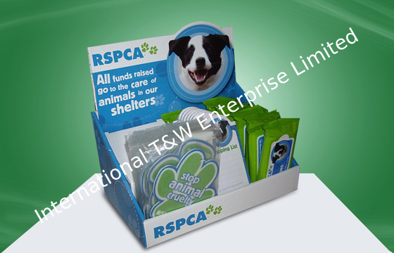 ราคาดี Pet Item  Promotional Cardboard Countertop Display With 4 Colors Glossy PP lamination ออนไลน์