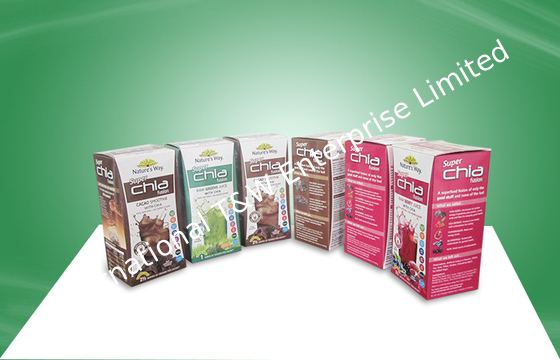 Fruit Juice Paper Packaging Boxes Recyclable with Auto - lock